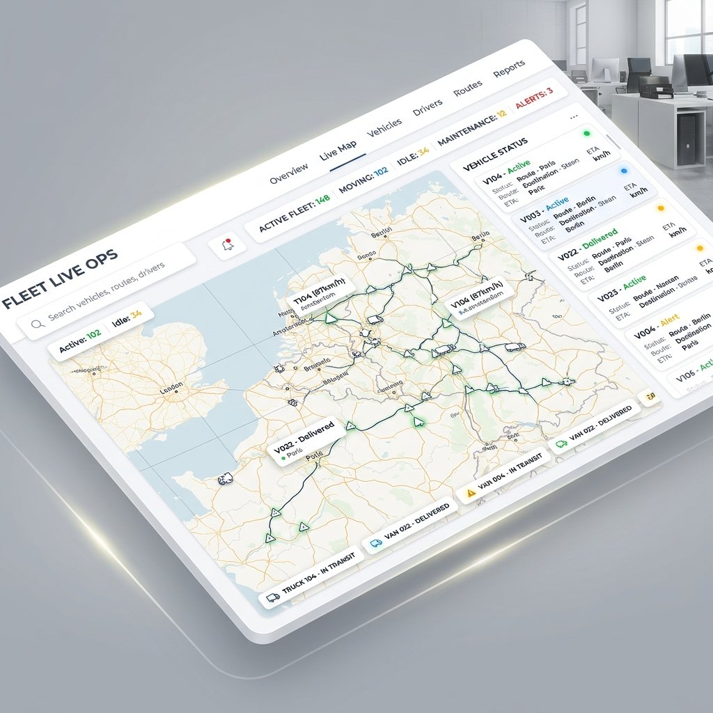 Custom Web Application Interface Mockup